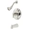 Kingston Brass KB3636NDL Tub and Shower Faucet, Polished Nickel KB3636NDL - alternate 1